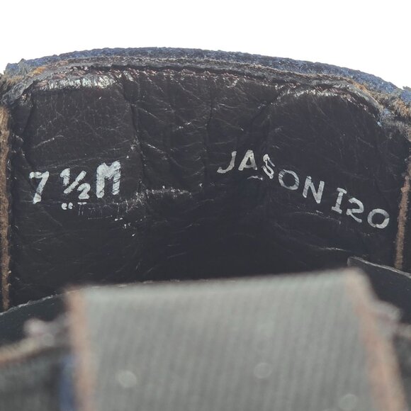 Donald J. Pliner Italy Navy Blue Suede Chelsea Ankle Boots Mens 7.5M Dress Shoes - Picture 8 of 12